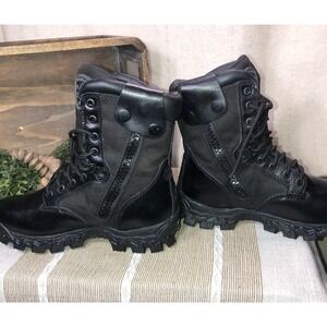 ROCKY Boots Alpha Force 2173 Waterproof Leather Zipper Duty Boot Size US 8 M